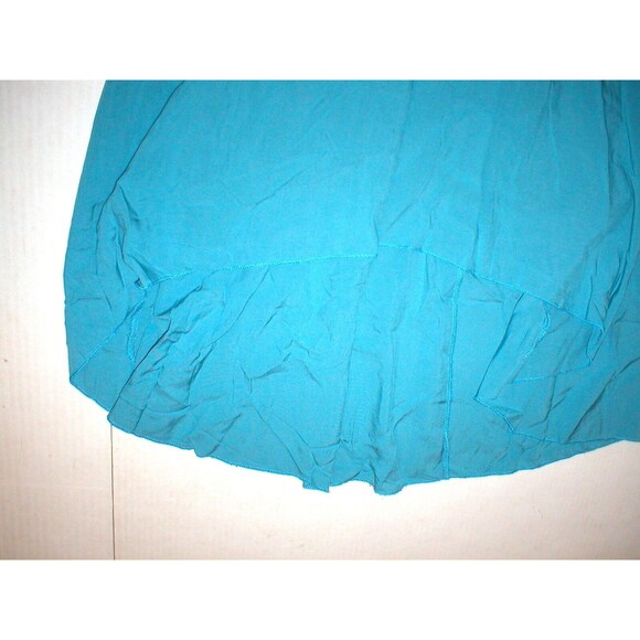 NWT Womens Lapis Small Blue Strapless High Low Maxi Dress Blue Pretty USA Viscos - Picture 3 of 5